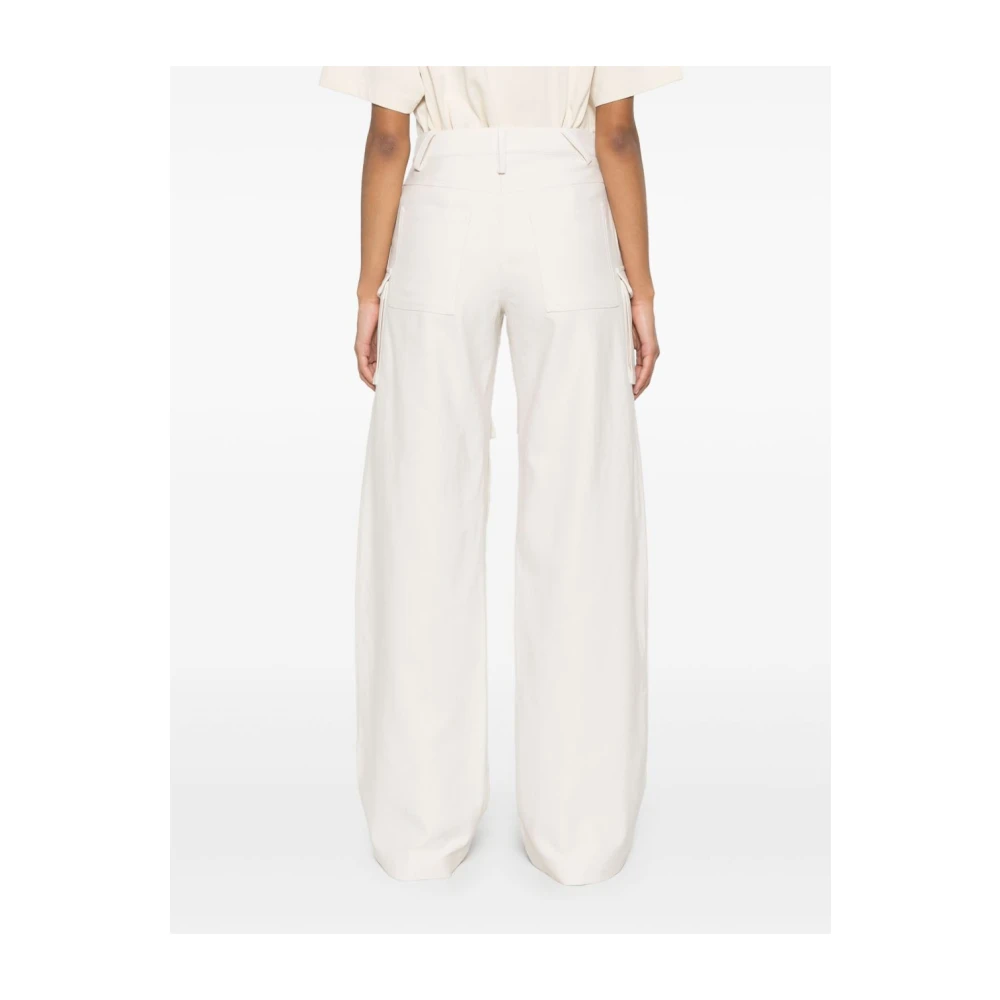 IRO Beige Broek met Cargo Zakken Beige Dames