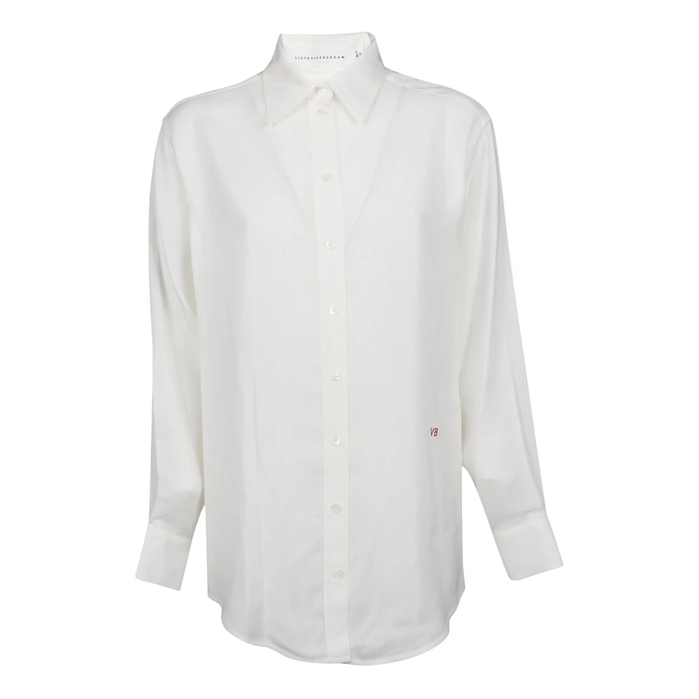 Victoria Beckham Oversized Wit Overhemd voor Semi-Formele Gelegenheden White Dames