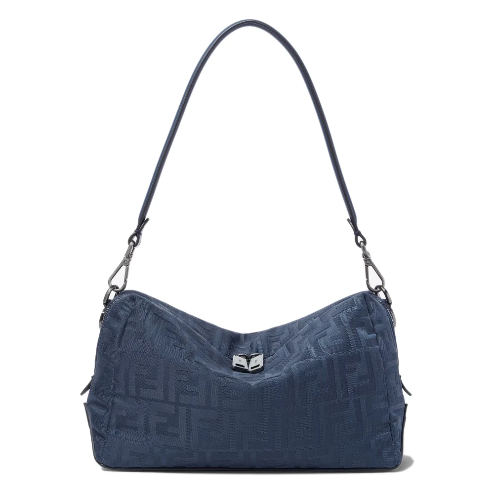 Fendi Herr Blå Väskor One Size, Läder, Lui Medium