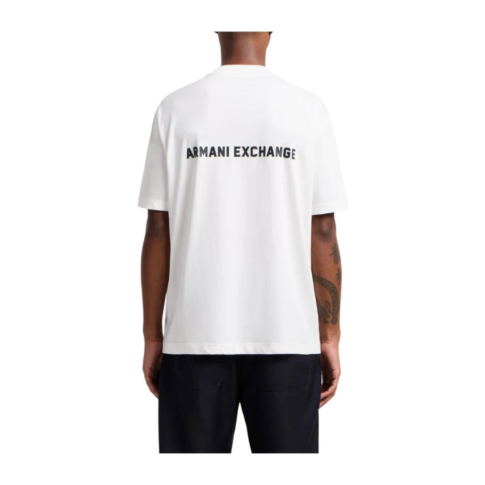 Armani Exchange Casual Logo Korte Mouw T-Shirt White Heren