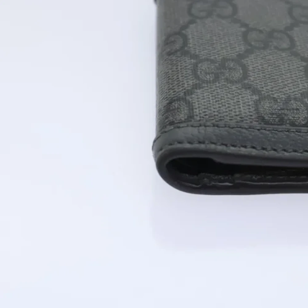 Gucci Vintage Pre-owned Canvas wallets Black Dames