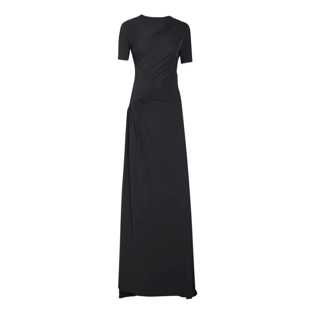 Givenchy Women's Black Ruched Jersey Maxi Dress - Gowns - 2XS - Dresses