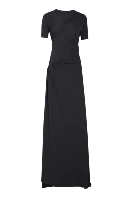 Ruched Jersey Maxi Dress