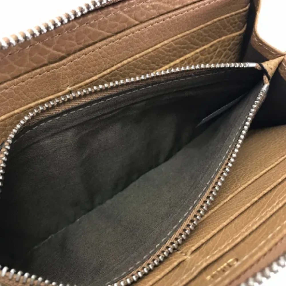 Chloé Pre-owned Leather wallets Brown Dames