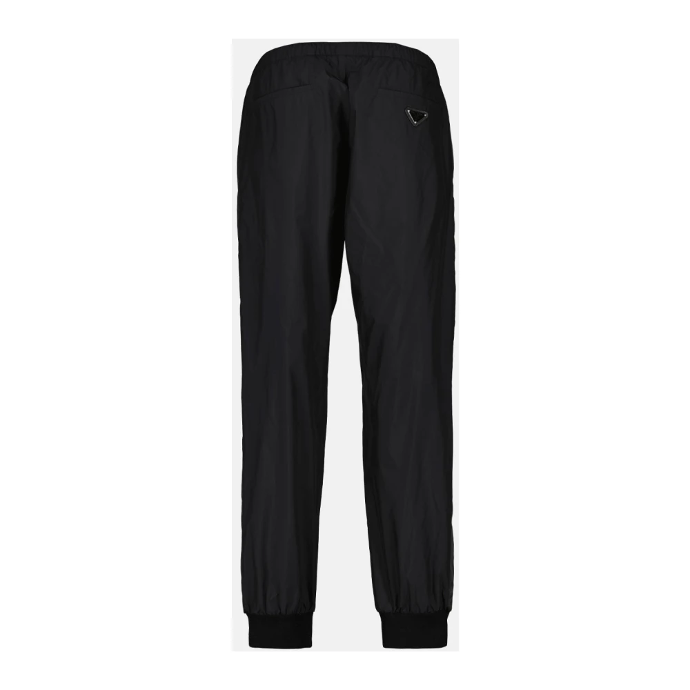 Prada Zijden en nylon joggingbroek Black Heren