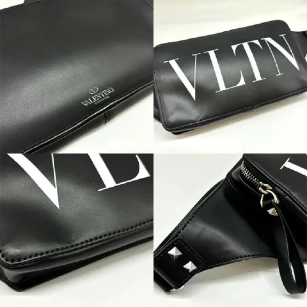 Valentino Vintage Pre-owned Leather crossbody-bags Black Dames