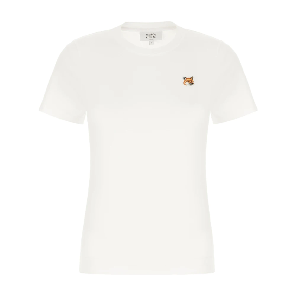 Maison Kitsuné Casual Katoenen T-Shirt voor Mannen White Dames