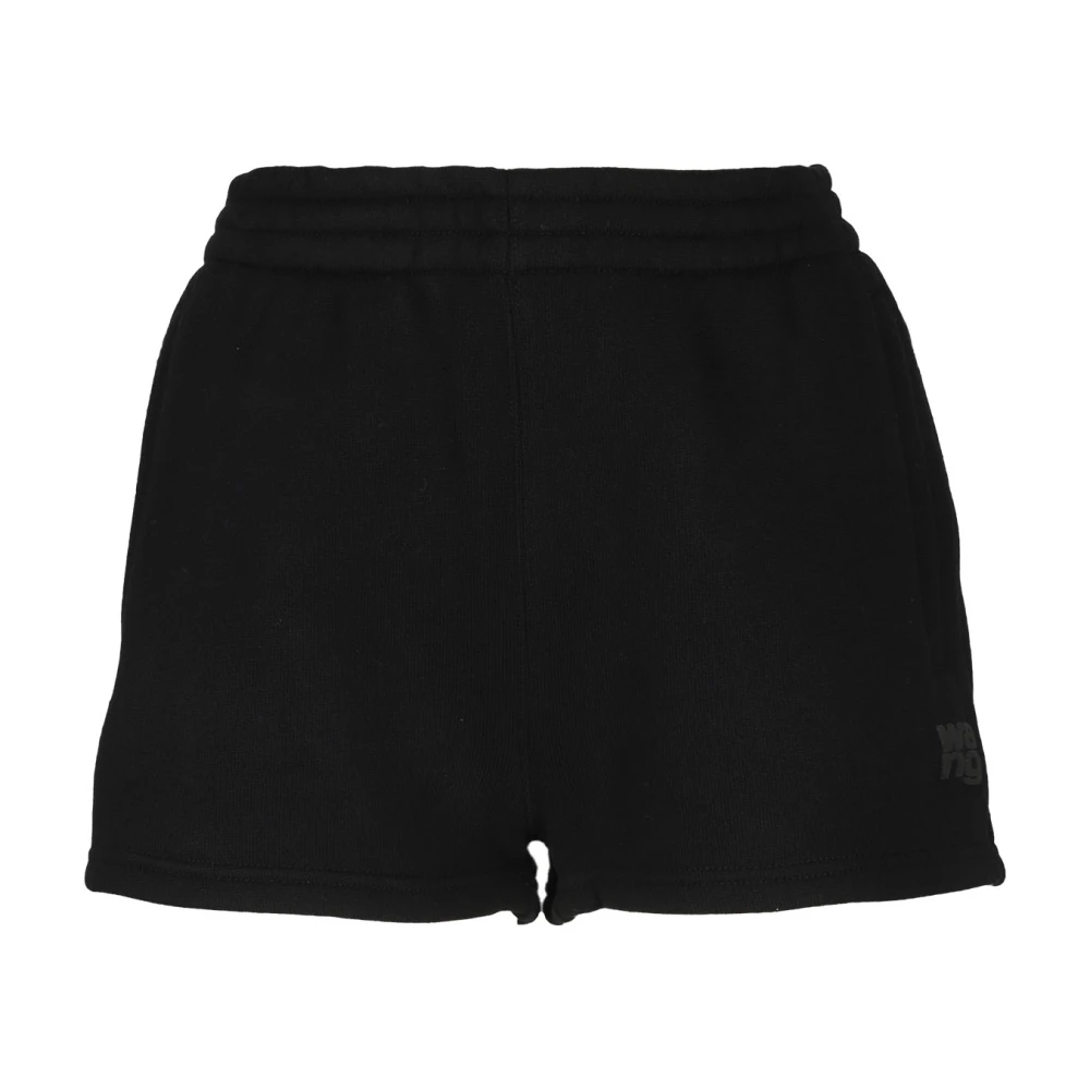 T by Alexander Wang Logo Verf Puff Black Dames