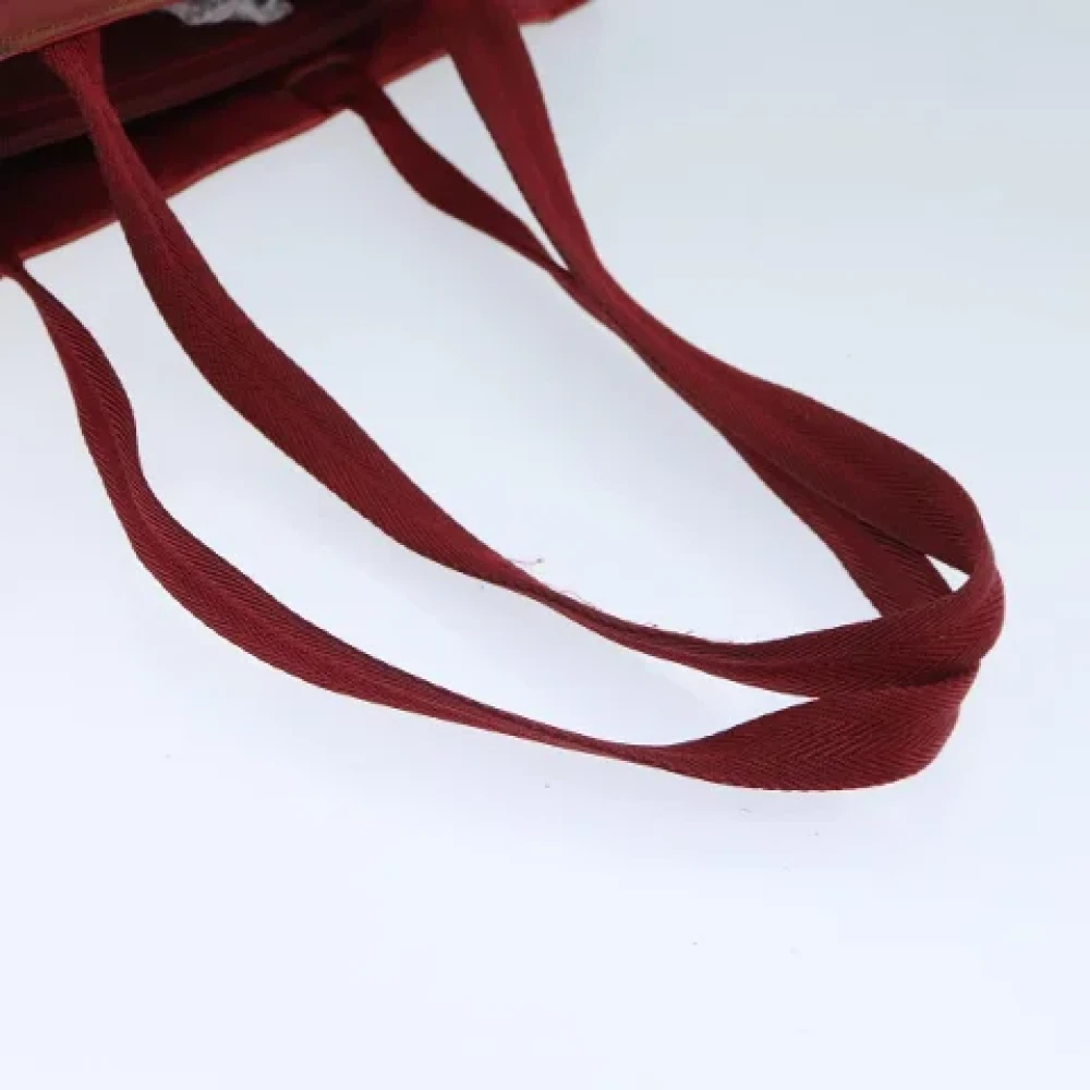 Prada Vintage Pre-owned Nylon handbags Red Dames