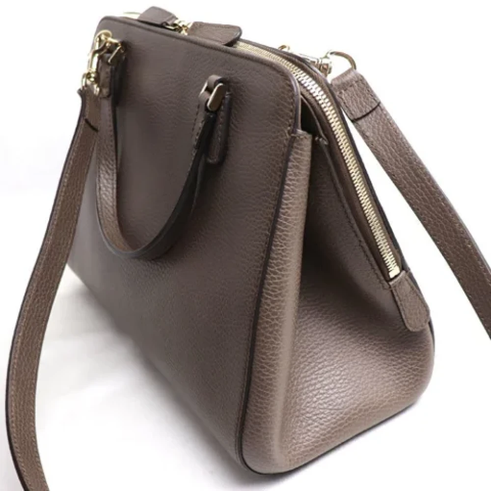 Gucci Vintage Pre-owned Fabric gucci-bags Brown Dames