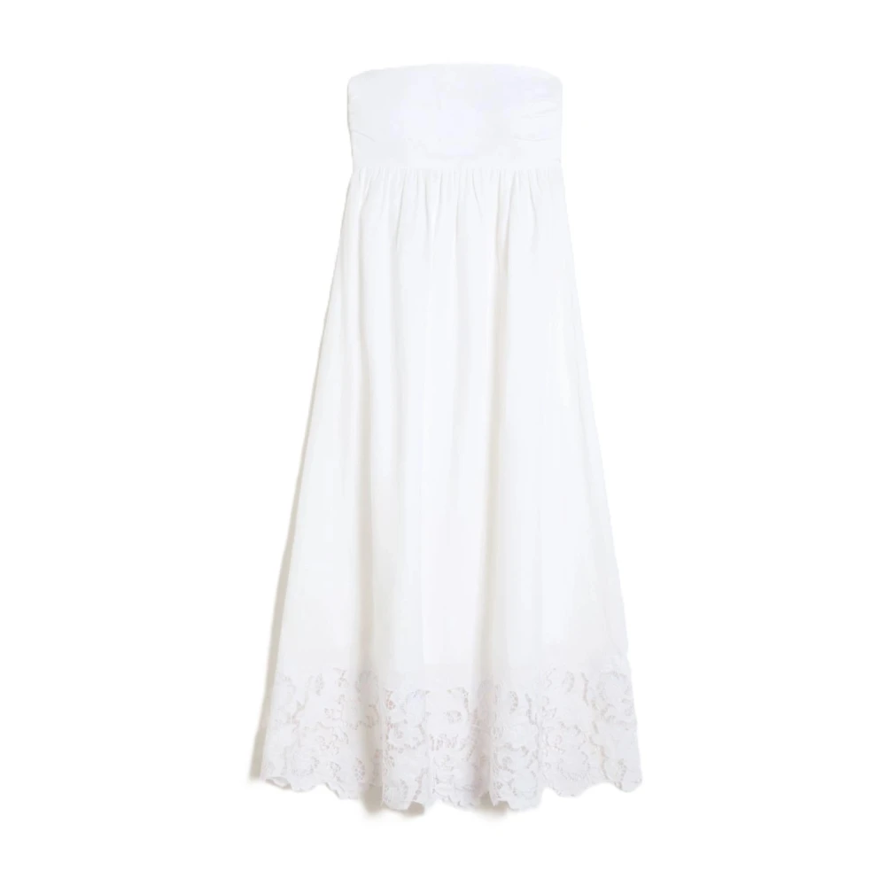 Max Mara Studio Women's White Maxi Dresses, 2XS, Mstscena Dress