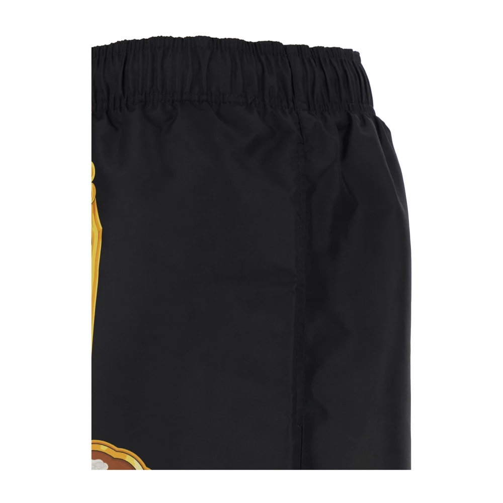 Versace Zwarte Zee Cameo Print Badpak Black Heren