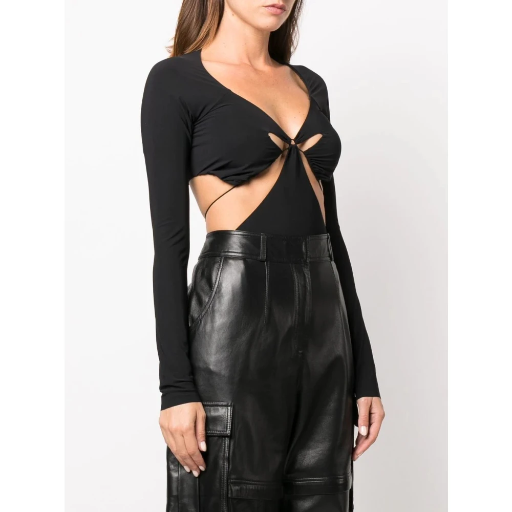 Amazuin Diepzwarte Daphne Bodysuit Black Dames