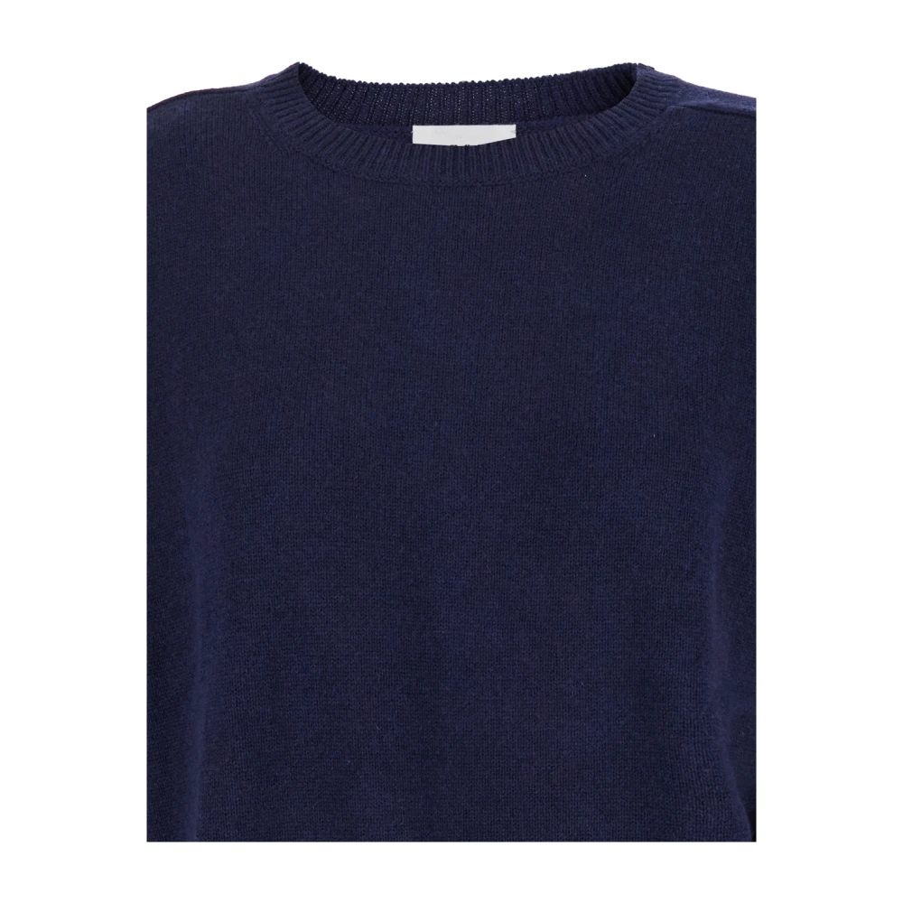 P.a.r.o.s.h. Stijlvolle Sweaters met Maglia Detail Blue Dames