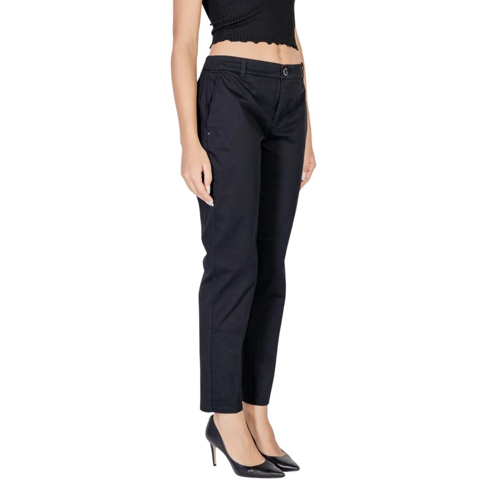 Street One Zwarte Katoenen Jeans & Broek Black Dames