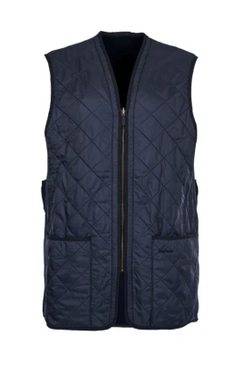 Blå Diamant Quiltad Vinter Gilet