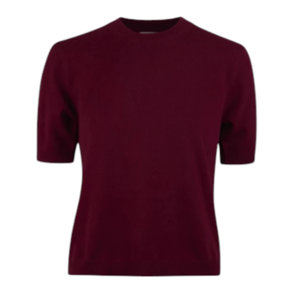 Stenströms Women's Red Cashmere Knit T-Shirt