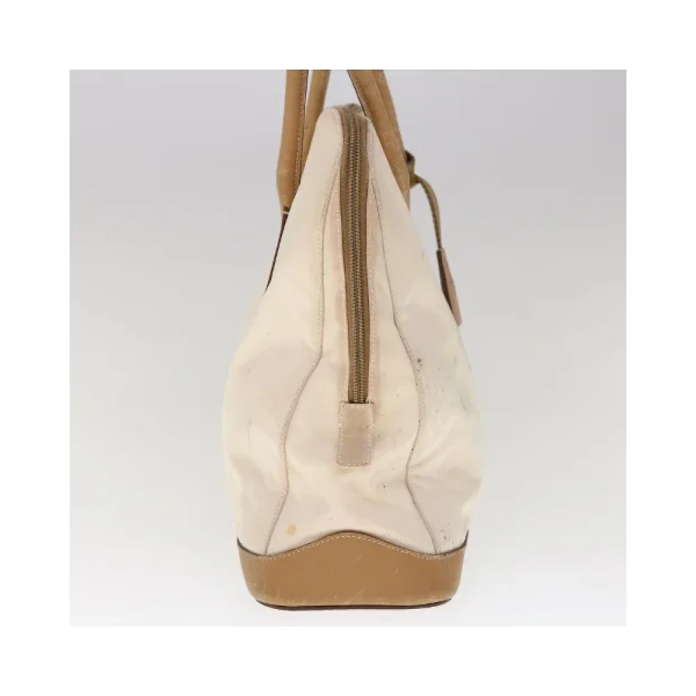Prada Vintage Pre-owned Nylon prada-bags Beige Dames