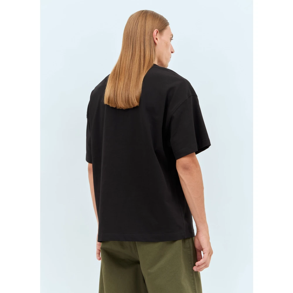 Carhartt WIP Logo Print Katoenen T-shirt Black Heren