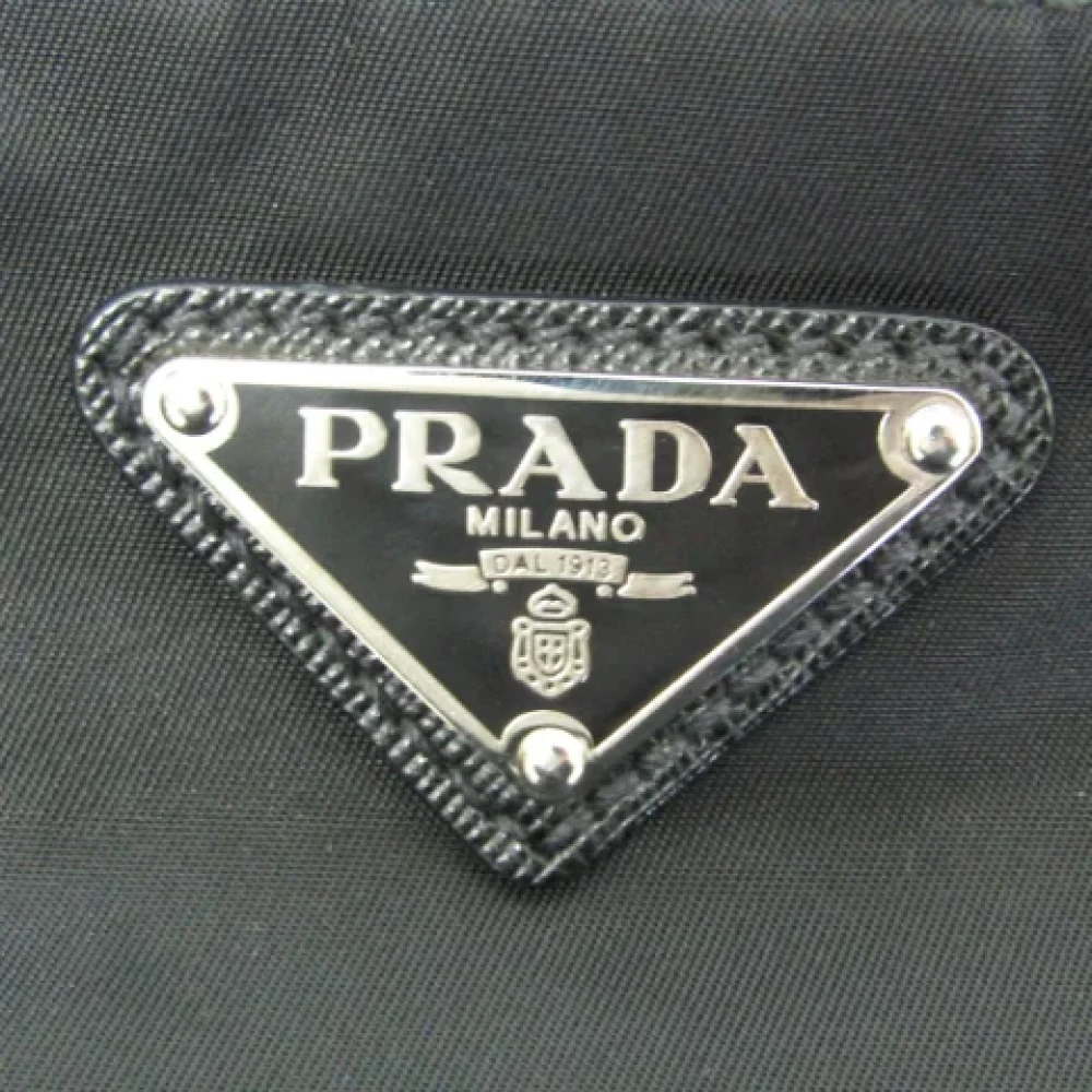 Prada Vintage Pre-owned Leather shoulder-bags Black Dames