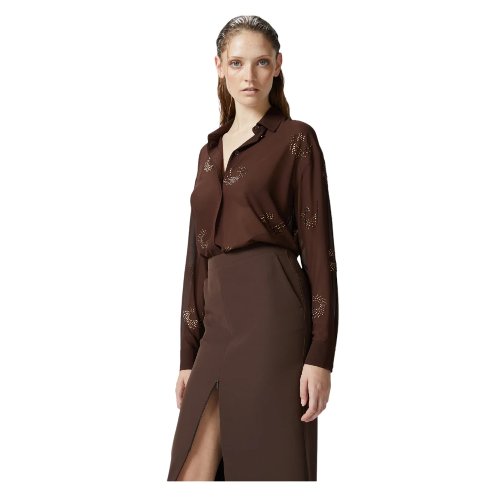 pinko Stijlvolle Shirt voor Vrouwen Brown Dames