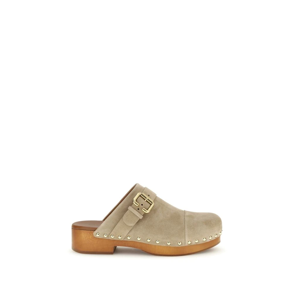 Chloé Jeannette Clogs - Female - Clogs - Beige - 6 Uk - Shoes - Image 5