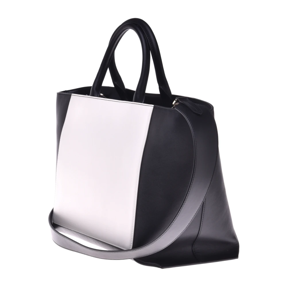 Baldinini Leather handbag in black and white Dames