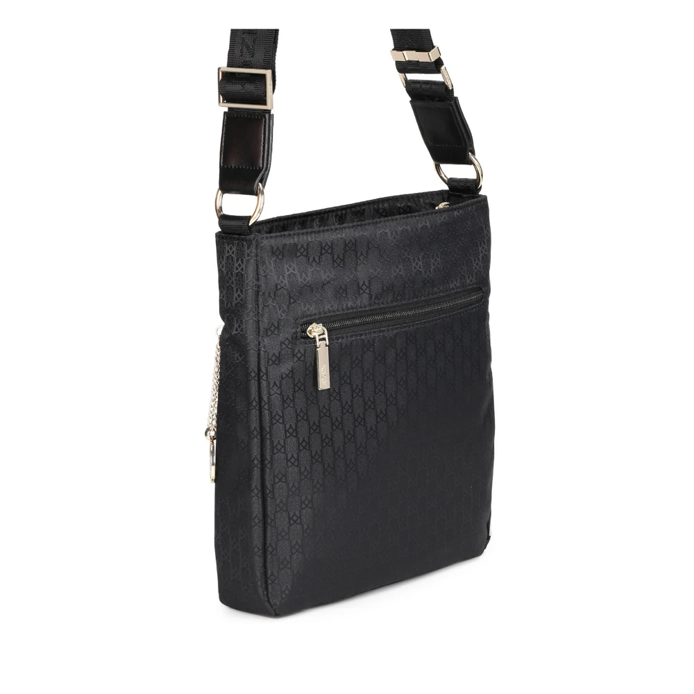 Kazar Dames zwarte messenger tas Black Dames