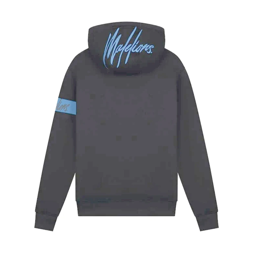 Malelions Zwarte hoodie Mm2-Aw24-41 Herenlions Black Heren