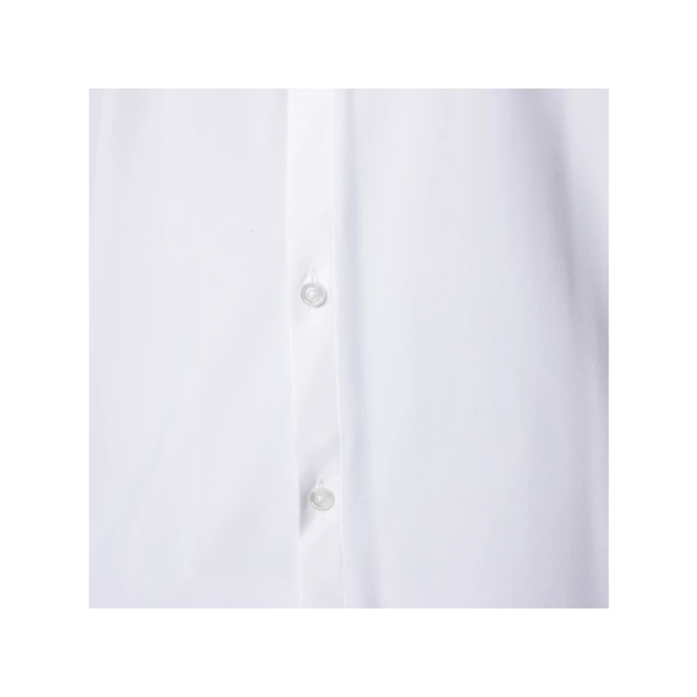 Karl Lagerfeld Witte Slim Stretch Overhemd White Heren