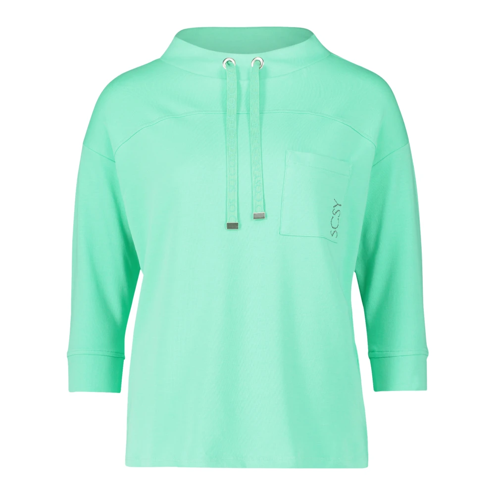 Betty Barclay Gezellige hoge hals sweatshirt Green Dames