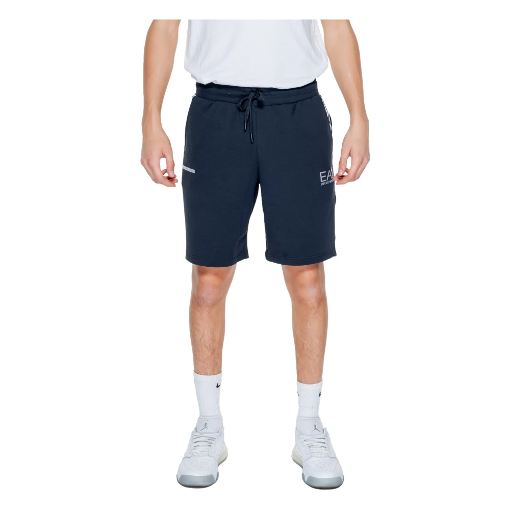 Emporio Armani EA7 Heren Bermuda Shorts Lente Zomer Collectie Blue Heren