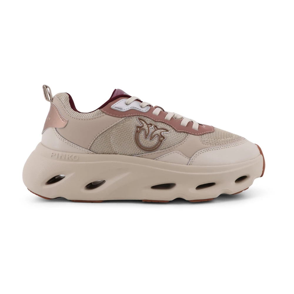 Pinko Sneakers met Love Birds Logo Dames Schoenen Veelkleurig Multicolor