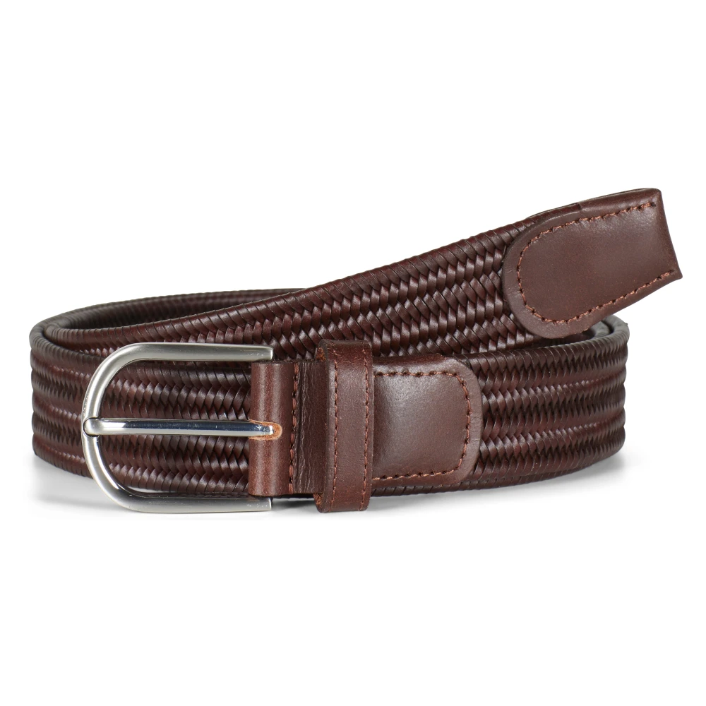 Howard London Brown Belts, Male, 95 Cm, Braided Stretch Belt Asher