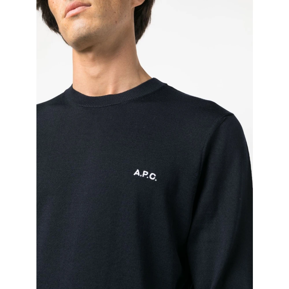 A.p.c. Blauwe Sweatshirts voor Heren Aw23 Blue Heren