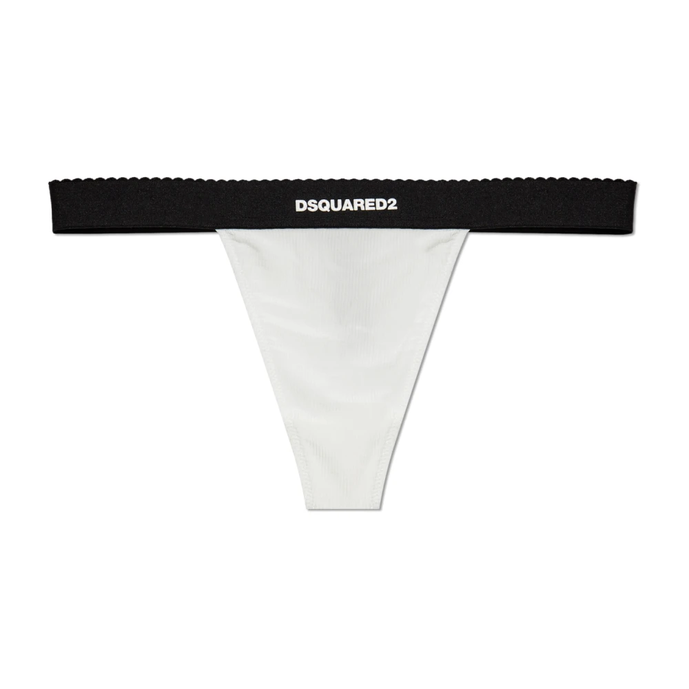 Dsquared2 String met logo White Dames