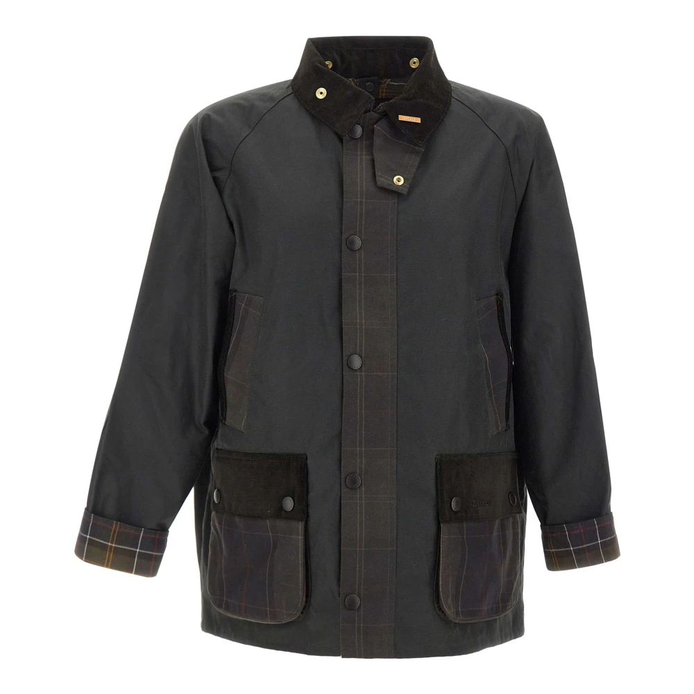 Barbour , Light Jackets, Male, Green, S, Icons Patch Bedale Jacket