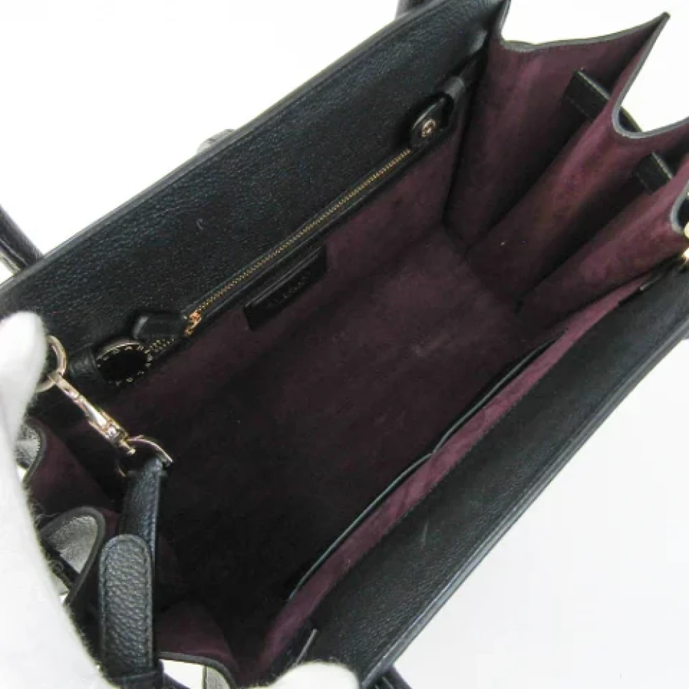 Bvlgari Vintage Pre-owned Leather handbags Red Dames