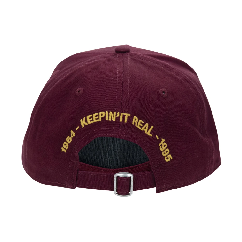 Dsquared2 Geborduurde baseballpet met gesp Red Unisex