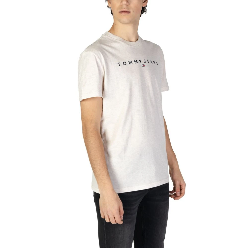 Tommy Jeans Beige Katoenen Gerecycled T-Shirt Lente Zomer Beige Heren