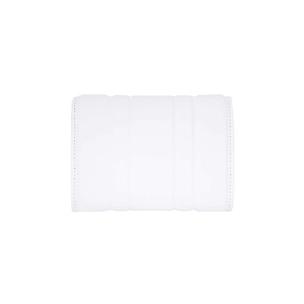 Salvatore Ferragamo Kalfsleren Portemonnee met Klep Sluiting White Dames