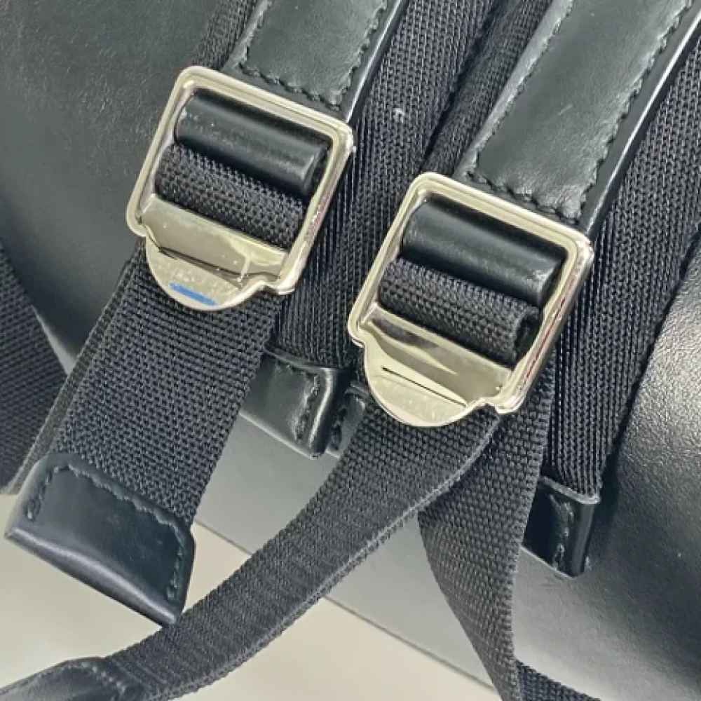 Burberry Vintage Pre-owned Fabric backpacks Black Heren