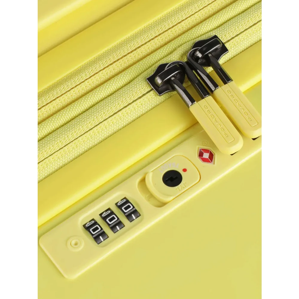 Piquadro Uitbreidbare Hardshell 4-Wiel Trolley Bagage Yellow Unisex