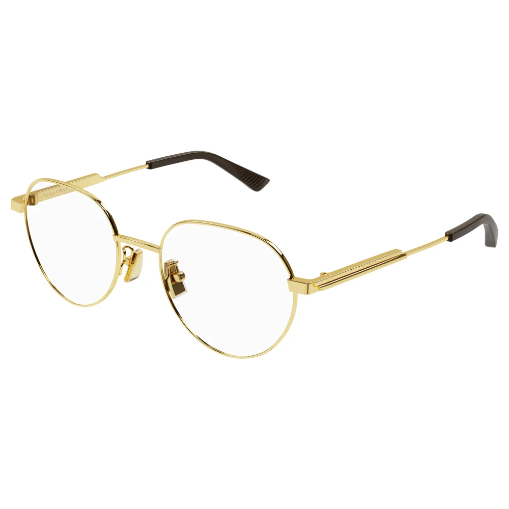 Bottega Veneta Gold Eyewear Frames Sunglasses Yellow Unisex