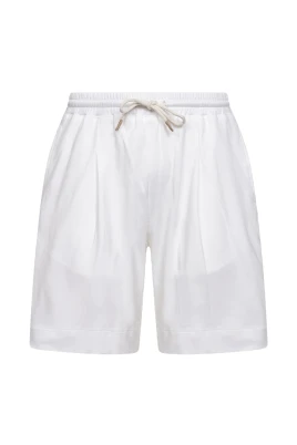 Bomullsshorts med dragsko