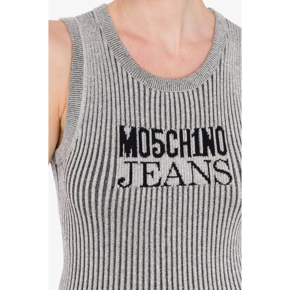 Moschino Stijlvolle Sweaters Collectie Gray Dames