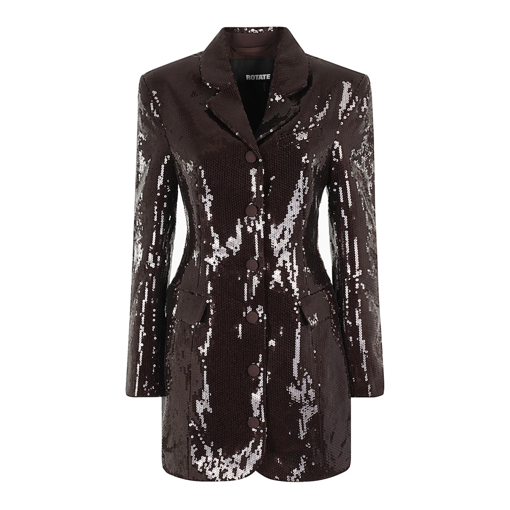 Rotate Birger Christensen Stijlvolle Blazer Jurk Brown Dames