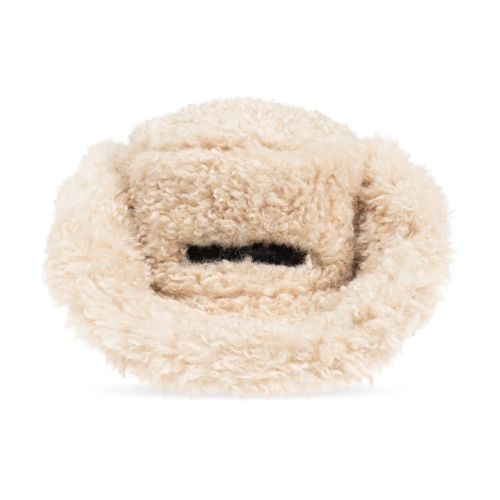 Marni Faux fur hat Beige Dames