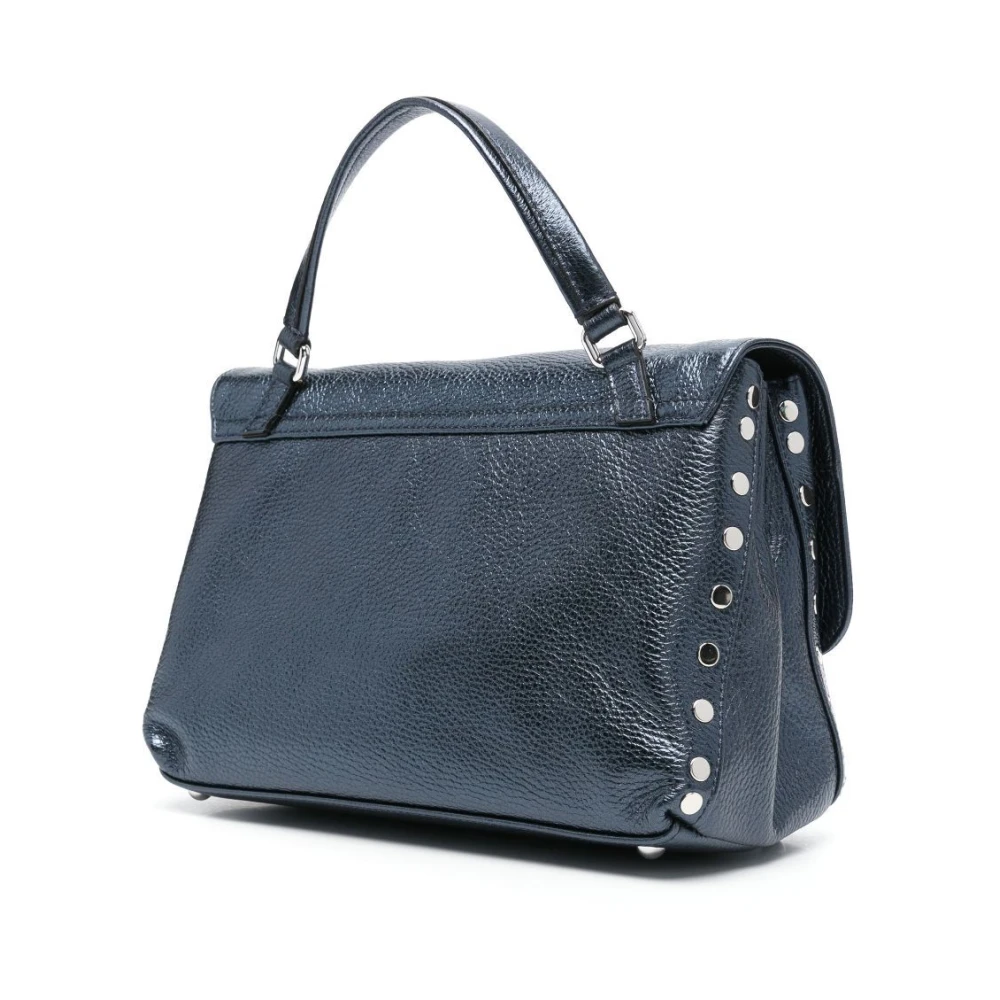 Zanellato Marineblauwe Crossbody Tas met Bovenhandvat Blue Dames