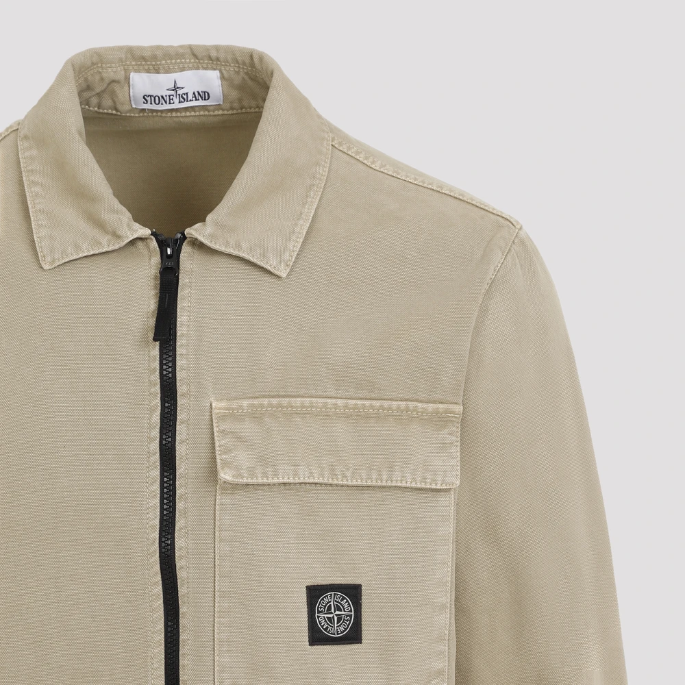 Stone Island Neutrale Licht Jack voor Mannen Beige Heren